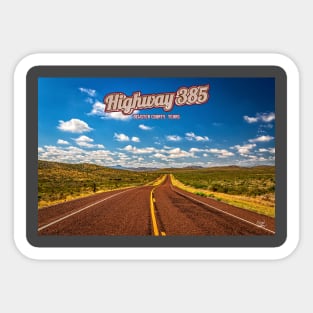 Highway 385 Brewster County Sticker